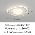 LED Ceiling Lights White Black Infinite Dimming Home Lighting Fixtures