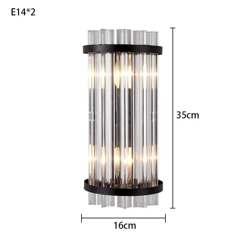 Crystal Luxury Wall Lamp for Modern Bedroom, Living Room, Staircase - LED Indoor Lighting
