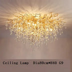 Crystal Tree Branch Chandelier: Luxury LED Pendant Light for Elegant Living Spaces