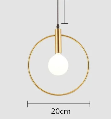Modern Metal Glass Ball Pendant Lights for Living Room and Kitchen