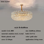 Modern Crystal Chandelier for Living Room Dining Hall Home Decor