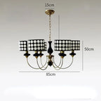 Medieval Fabric Ceiling Chandeliers for Home and Hotel Indoor Light Decoration