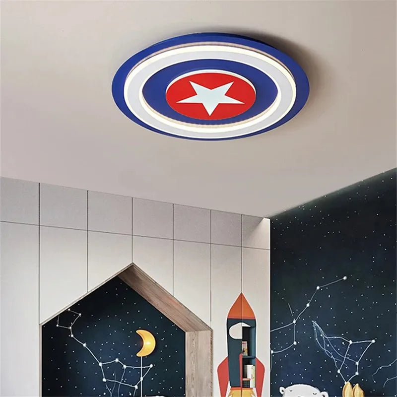 Kids LED Cartoon Ceiling Light | Boys Girls Bedroom Decor Lamps