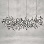 Stainless Steel Chandelier Pendant Lamp LED Dining Table Lighting Fixture