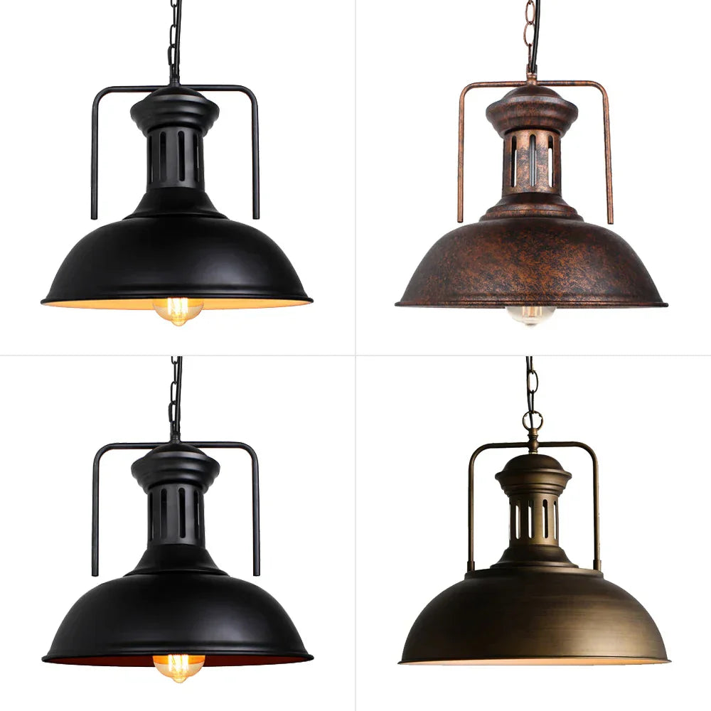 Industrial Pendant: Vintage Retro Hanging Light for Living Room & Kitchen.