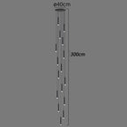 LED Staircase Chandeliers: Modern Pendant Light Lamps for Living Room Decor