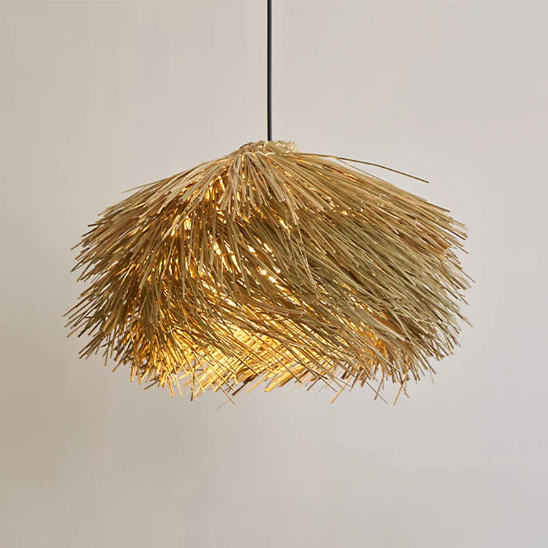 Wabi Sabi Rattan Ceiling Pendant Light for Home Decor, Restaurant, Bar, Hotel