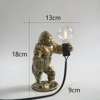Nordic King Kong Resin Floor Lamp: Modern, Customizable LED Animal Light