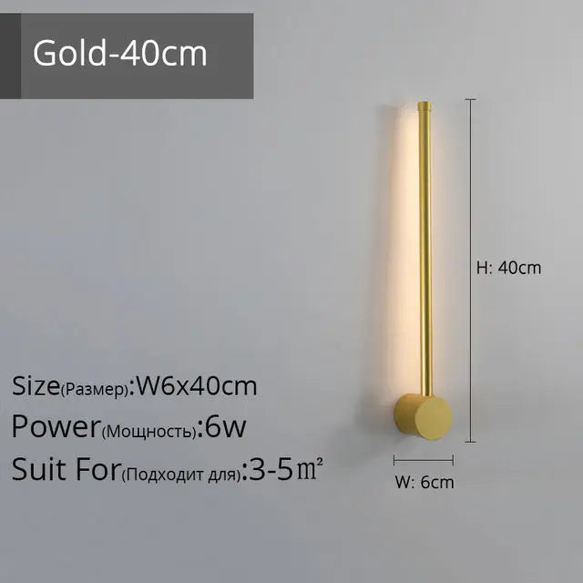 LED Strip Wall Lamp for Creative Staircase Aisle Background Wall Lights