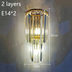 Crystal Wall Lamp: Elegant Lighting for Luxury Hotel, Club, Villa, Living Room, Office, Banquet