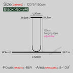 Modern LED Chandelier for Dining, Tea Room, Office, Bar - Long Strip Design