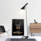 Arne Jacobsen Corner Floor Lamp Black White LED Modern Living Room Decor