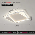 LED Ceiling Lamp Set - Modern Minimalist Nordic Bedroom Living Room Lighting