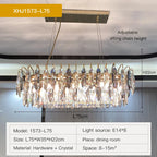 Crystal Atmosphere Chandelier: Modern Luxury for Living Room, Dining Room, Bedroom