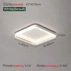 Square Ceiling Lamp | Modern Nordic LED Bedroom Master Light