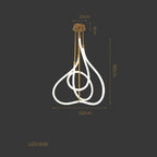 Modern Designer Chandelier for Living Room, Dining Table, Bar - Lines Lighting