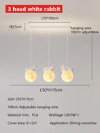 Moon LED Chandelier for Children's Room, Bedroom, Dining Room - Modern and Creative Lighting