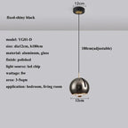 Adjustable Angle LED Pendant Light: Modern Stretchable Chandelier for Home Decor