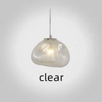 Smoky Grey Glass Pendant Light: Artistic Hanging Lamp for Stylish Decor.