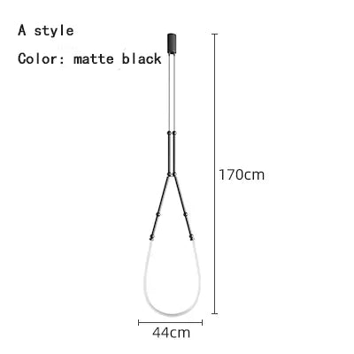 Nordic Art Line LED Pendant Light for Home Decor & Lighting