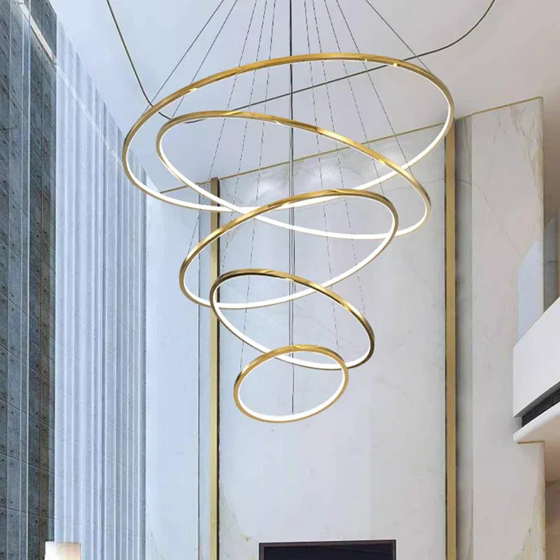 Nordic Home Stair Chandelier Living Room Bedroom Dining Room Pendant Lights Ceiling Light Indoor Lighting