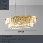 Cloud Mist Crystal Chandelier for Home Hotel Stainless Steel Pendant Lamp