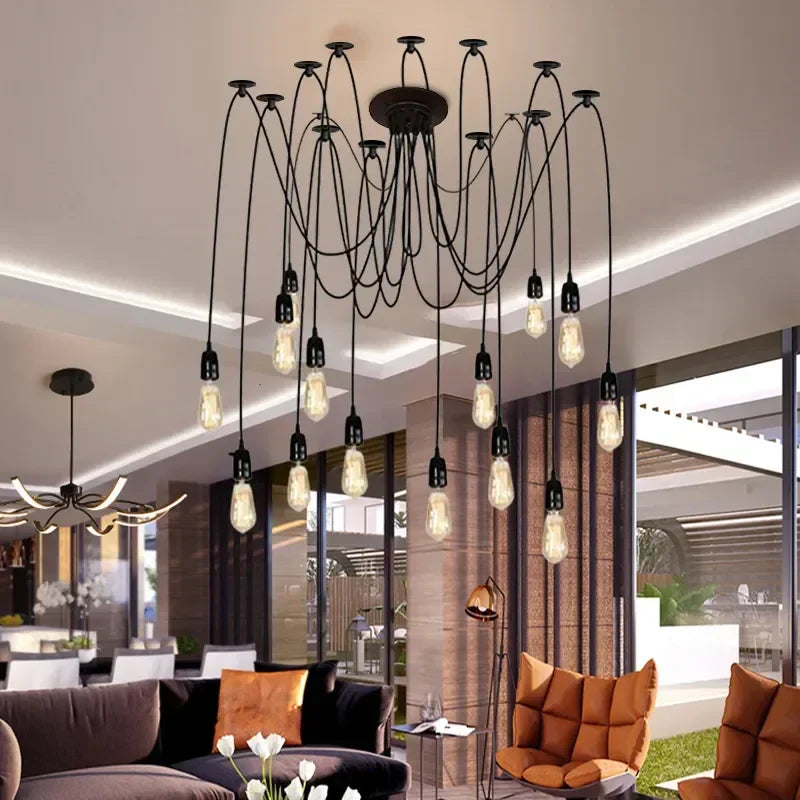 Spider Chandelier: LED Pendant Lights for Dining Room and Home Decoration