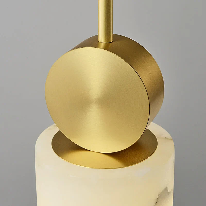 Marble LED Chandelier Single Head Hanging Lamp