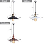 Industrial Loft Chandelier Pendant Lamp LED Edison Vintage Hanging Light