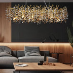 Crystal Sunflower Branch Chandelier: Luxurious Indoor Branch-Shaped Light
