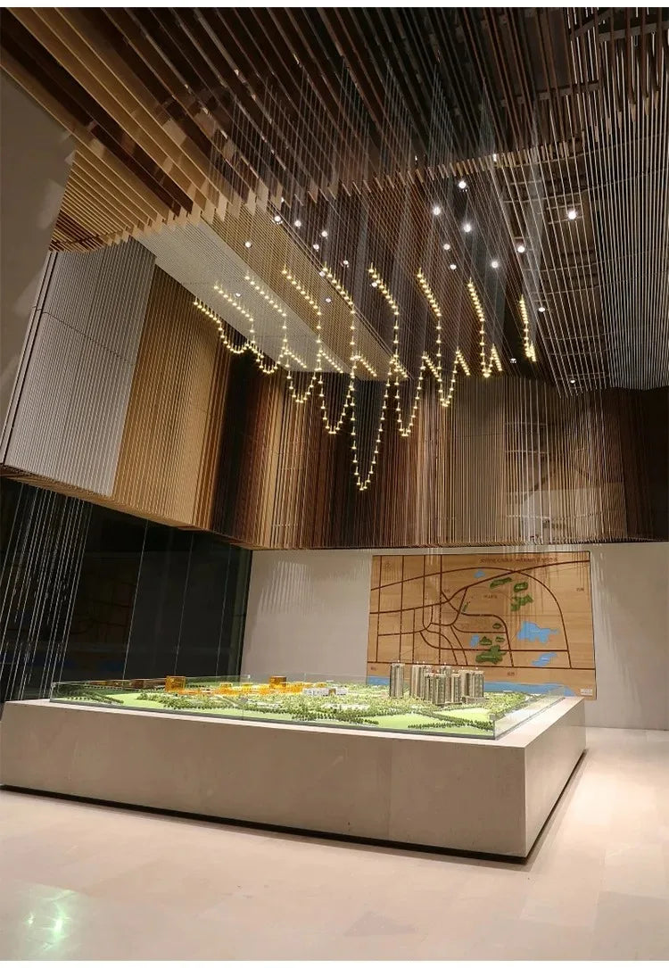 Minimalist Meteor Shower Chandelier for Modern Home Decor Lighting