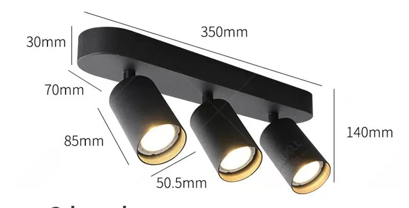 Rotatable GU10 LED Spot Ceiling Downlight - Nordic Creative Surface Mounted