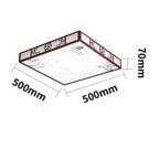 Mahogany LED Ceiling Lamp Minimalism Round/Square Interior Lighting for Living Room & Dining Room