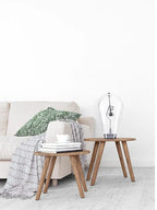 Glass Desk Lamp: Vintage Industrial Style Table Light for Bedroom Décor