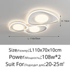 LED Ceiling Lights White Black Infinite Dimming Home Lighting Fixtures