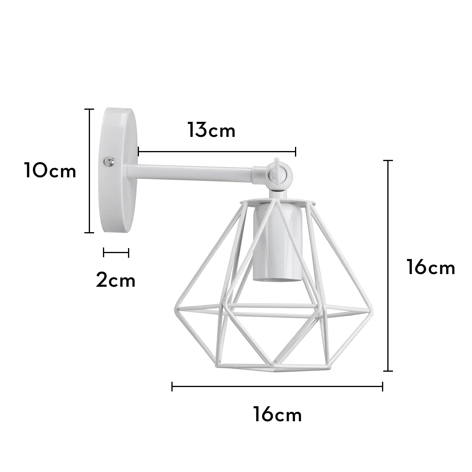 Metal Cage Wall Lights Modern Industrial Lighting for Bedroom and Hallway