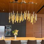 Modern Cylindrical LED Ceiling Chandelier for Home Decor Lighting