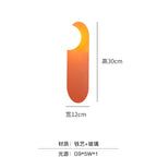 Glass Orange LED Wall Sconce for Bedroom Living Room Decor