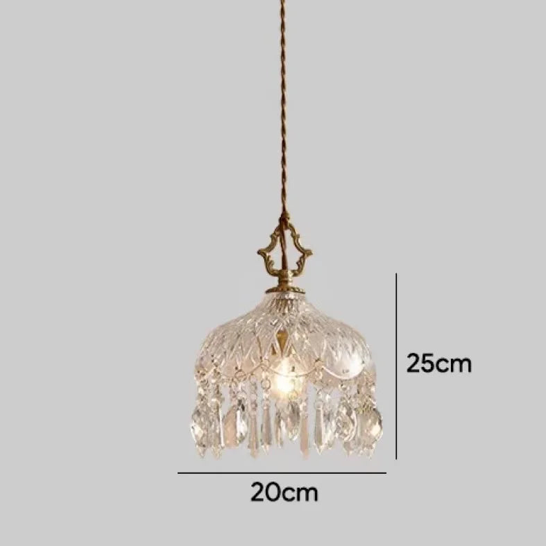 Crystal Pendant Lamp for Bedroom, Dining Room, Kitchen - Nordic Luxury Vintage Lighting