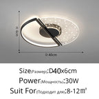 Luxury LED Feather Ceiling Light: Modern Dimmable Fixture for Bedroom & Living Room