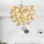 Modern Colour Bubble Chandelier for Living Room Bedroom Decor, Industrial Pendant Lighting