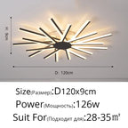 Flower Acrylic Chandelier, Indoor Living Room Bedroom Lamp, Gold Black White Glass