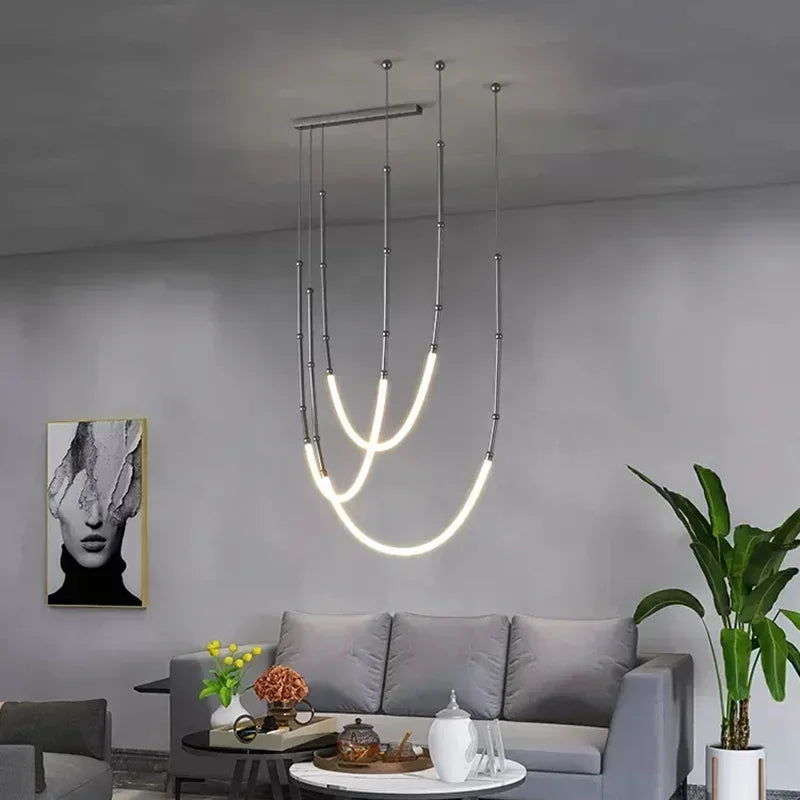 Nordic Art Line LED Pendant Light for Home Decor & Lighting