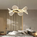 LED Flower Chandelier: Luxury Acrylic Pendant Lamp for Modern Living, Bedroom, Kitchen, Dining Room