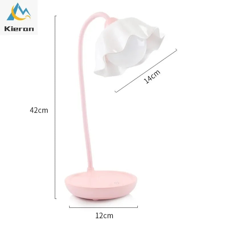 Lotus Floor Lamp: Modern LED Desk Lamp for Bedroom Study Living Room