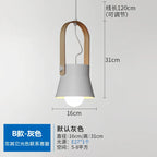 Nordic Wooden Pendant Light E27 Hanging Lamp for Interior Bedroom Kitchen Dining