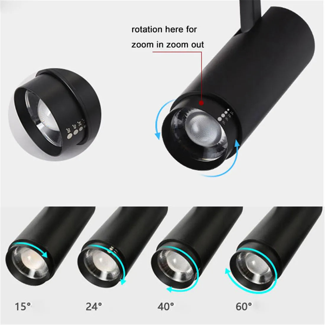 Adjustable Beam Ceiling Spotlight for Store Office Bar Accent Lighting