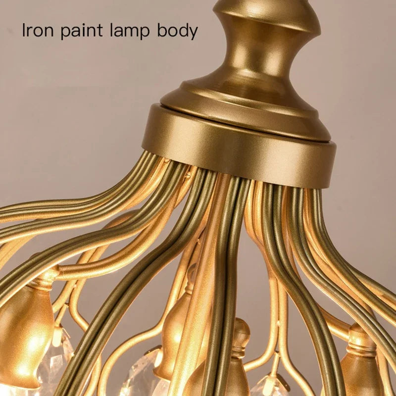 Vintage Lantern Chandelier for Living Room Bedroom Stairwell - Modern Country Style Lighting