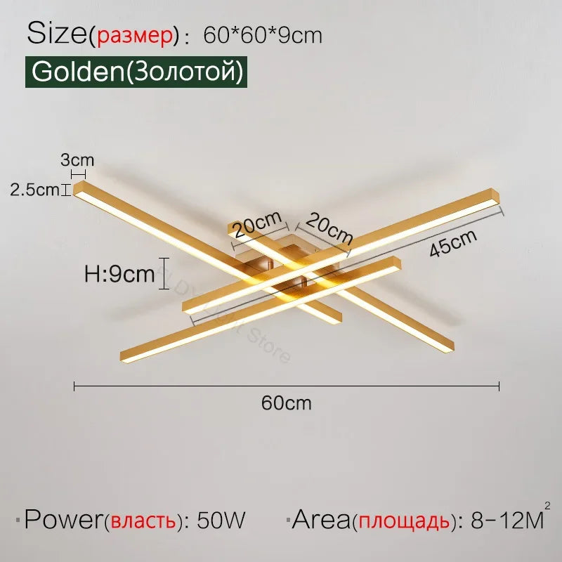 Modern LED Ceiling Lamps for Bedroom and Living Room