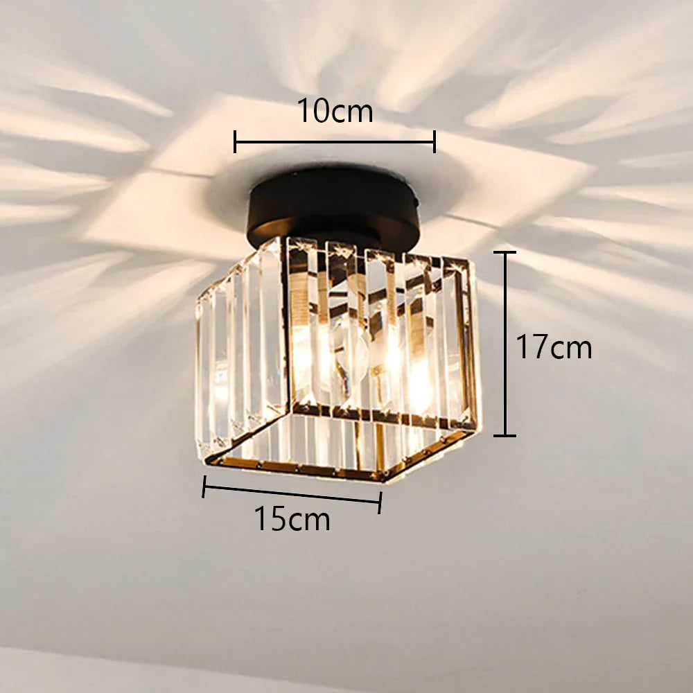 Glass Crystal LED Ceiling Chandelier for Home Decor